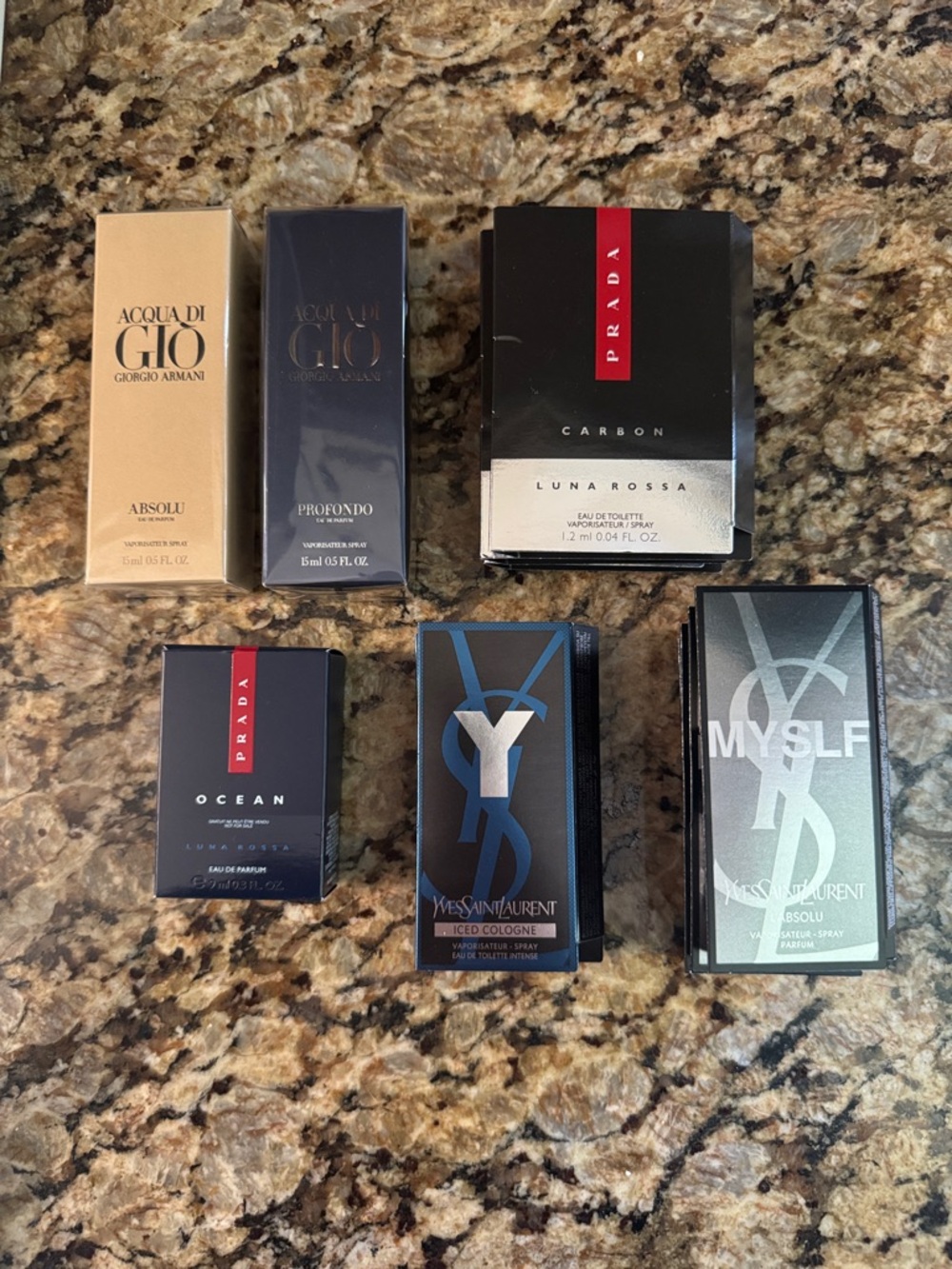 SOLD 
Bundle: 12 travel/sample size men’s assorted cologne